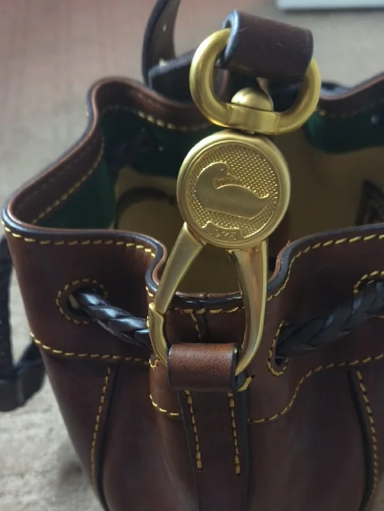 Dooney & Bourke Chestnut Small Hattie Bucket Bag - Picture 7 of 11